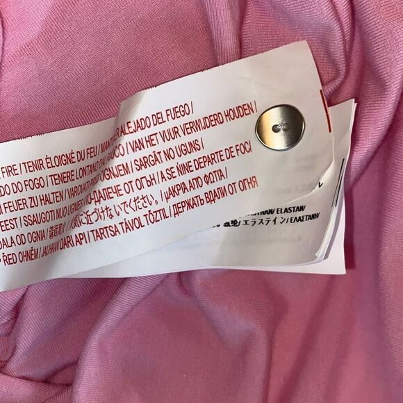 SOVERE NWOT The Entity Mini Dress in Musk Pink Oversized Bodice/ Bodycon Skirt S - Picture 10 of 11